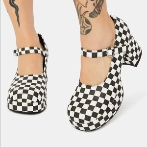 DELIAS TUNNEL VISION CHECKERED MARY JANE